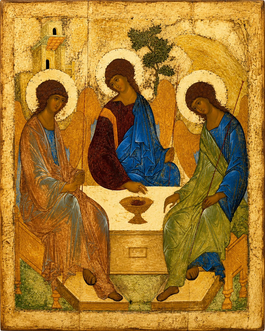 Holy Trinity Rublev Icon Canvas Print wall art print | PrintPosters.in